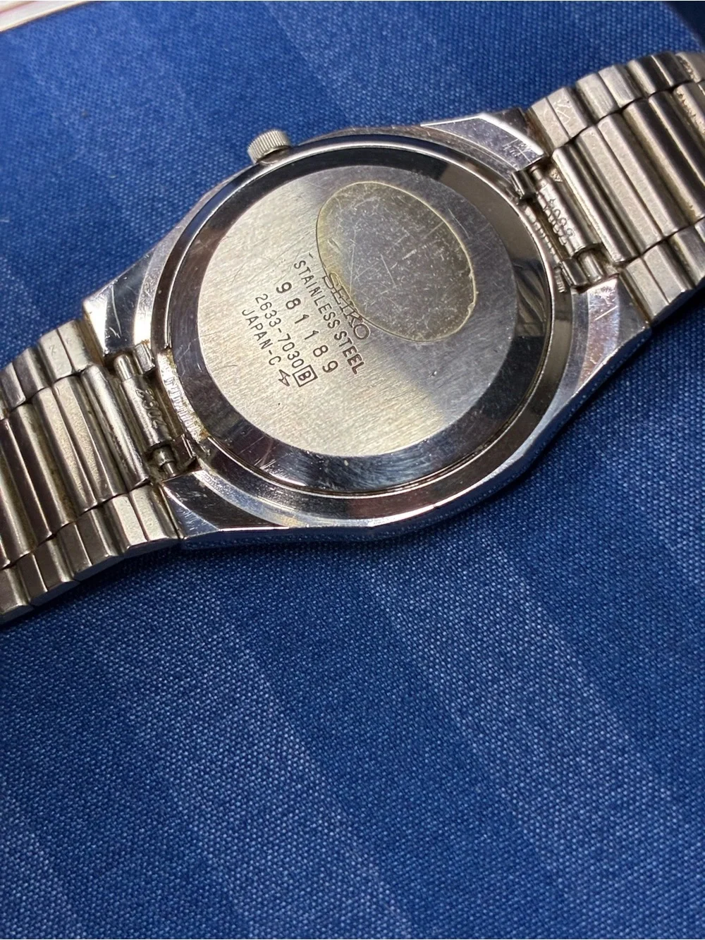 Seiko Silver-Tone Stainless Steel Men's Watch with White Dial